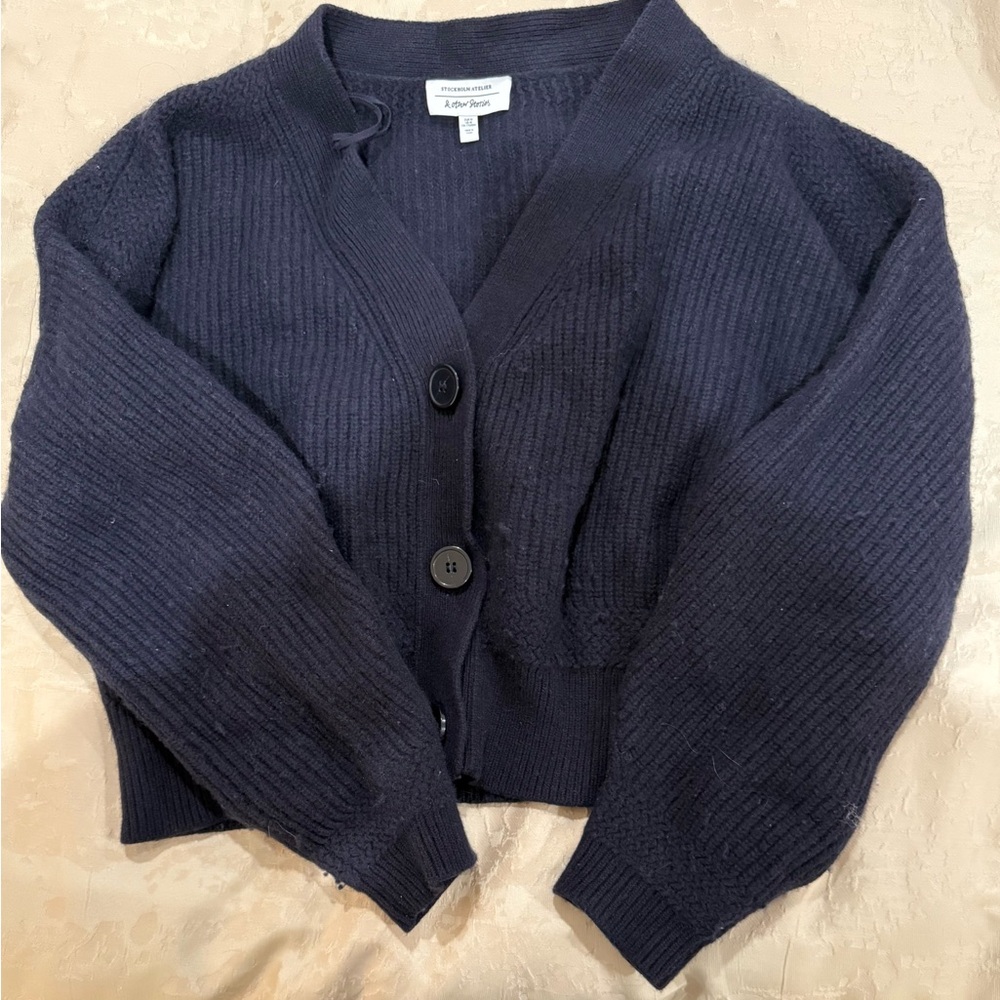 & Other Stories Deep Blue Women's Cardigan